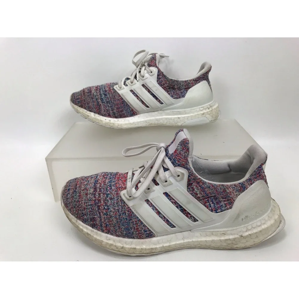Adidas Ultraboost 4.0 White‎ Multicolor Men's Size 6 F34036 Ultra Boost Running
